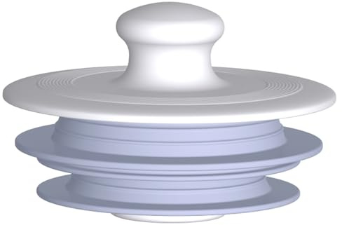 Bathtub Drain Stopper, Drain Plug, Silicone Stopper (Patented Design，Gray)