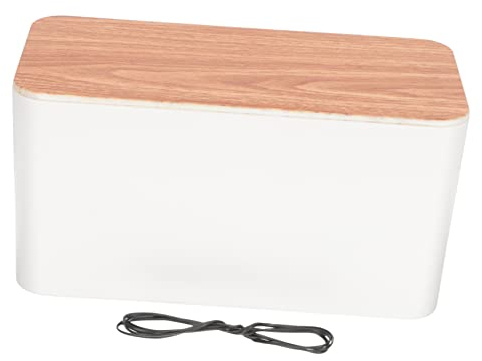 Veemoon Household Wire Organizer Box Wear Resistant Cable Storage with Charging Durable Design for Compact for Tidy Wiring Management
