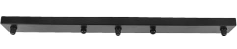 LALAFINA Plaque De Recouvrement Légère Pour Plafonnier 50 Cm Noir En Fer, Support De Fixation Solide Pour Luminaire Suspendu, Couverture Lumineuse Canopée Pour Intérieur Moderne