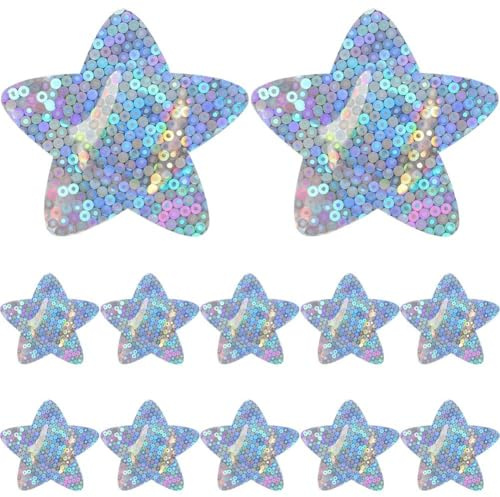 Ericetion 50 stycken glittrande stjärnformade plåster, sårplåster, plåster i stjärnremsform, holografiska färgplåster, bärbara självhäftande plåster för sårvård