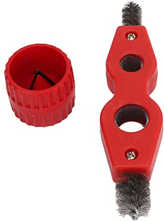 Aramox Copper Pipe Reamer Kit, Ideal for Pipe Installation,Cleaning, Polishing, Plastic and Alloy Steel, Red Color, Strong and Long-Lasting, Versatile Usage, Thick Handle, Excellent