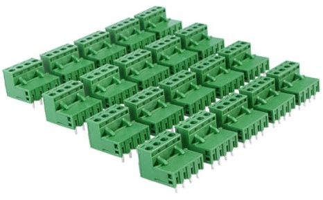 Zerodeko Poli Morsettiera Pcb Ingresso Angolato Connettore Innesto Schede Elettroniche Morsetti Terminali Facili Da Montare Per Cavi Acv