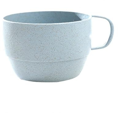 GONMPJZR Set tazze da caffè, tazze e piattini Bere tè ABS ecologico Facile da pulire for plastica for latte(Blue)