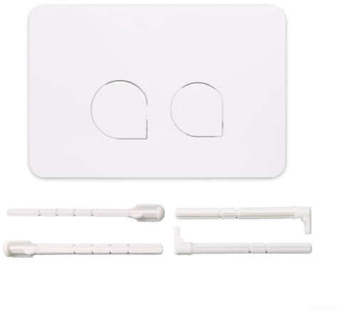 Panneau de chasse d'eau à double bouton, panneau de chasse d'eau de rechange compatible avec Sigma01 20 30 WC suspendu (A)