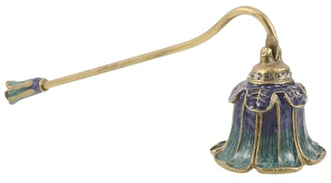 Levemolo Retro Candle Snuffer: Metal Shell with Long Handle Candle Wick Extinguisher for Tealight and Pillar Decorative Antique Tool for Holiday Gatherings