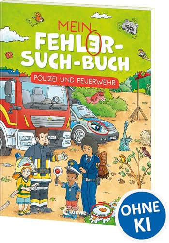 Mein Fehler-Such-Buch - Polizei und Feuerwehr: Abwechlungsreiches Rätsel- und Beschäftigungsbuch für Kinder ab 6 Jahren