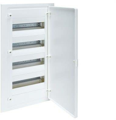 Caja empotrable golf serie VF, 4 filas, 48M, con puerta opaca blanca