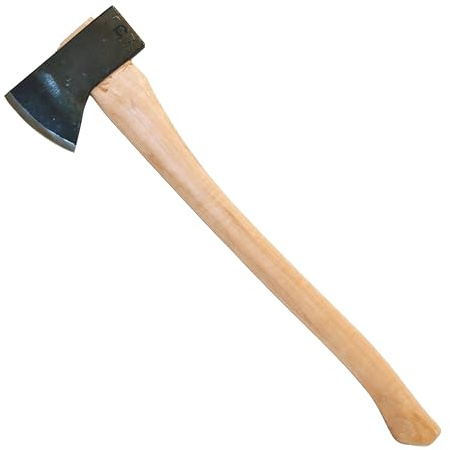 COUNCIL TOOL Hudson Bay Camp Axe - 2 lbs Hand Axe with 24 Curved Hickory Handle & Hardened Poll - SU20HB24C
