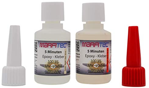 marfitec© 5-Minuten-Epoxy UV beständig 100ml (Epoxidharz 50ml, Epoxidhärter 50ml)