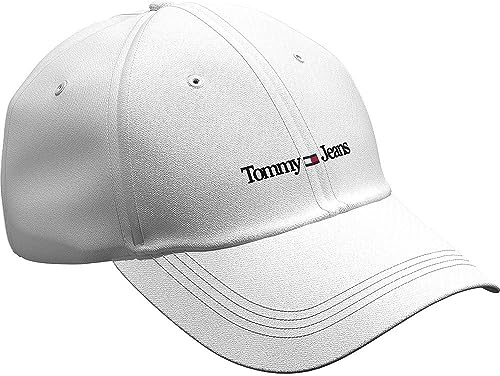 Tommy Jeans Casquette Homme Sport Cap avec Logo, Blanc (White), Taille Unique