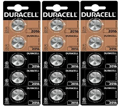 15X Duracell 2016 Lithium (3 blísters de 5 baterías) 15 pilas