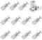 12 Stück M4 x 20 Expansion Screw Petal Nuts Kreuztyp Jack Nuts Expansion Nut Hohl Dübel mit Schrauben Dünne Befestigungen