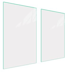 DarHaus Plaque de recouvrement, 40 x 52 cm je 35x52 cm, en verre, pour cuisinières électrique, à induction ; convient comme décoration, protection anti-éclaboussures ou planche à découper, Blanche