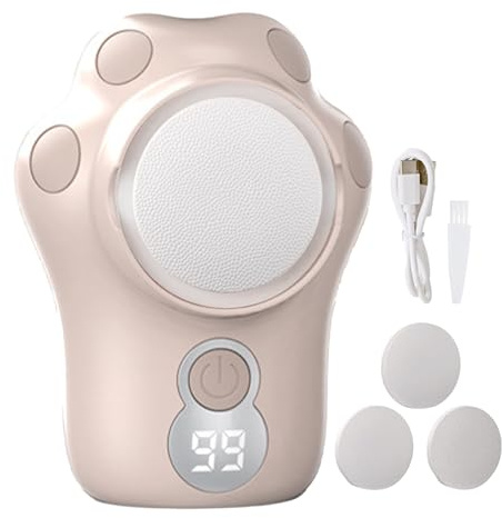 Quitacallos del pie eléctrico, callus remodelación eléctrica | Eliminación de piel muerta para exfoliador de pies, 3 velocidades ajustables Cuidado de la piel agrietada con cabezas intercambiables pe