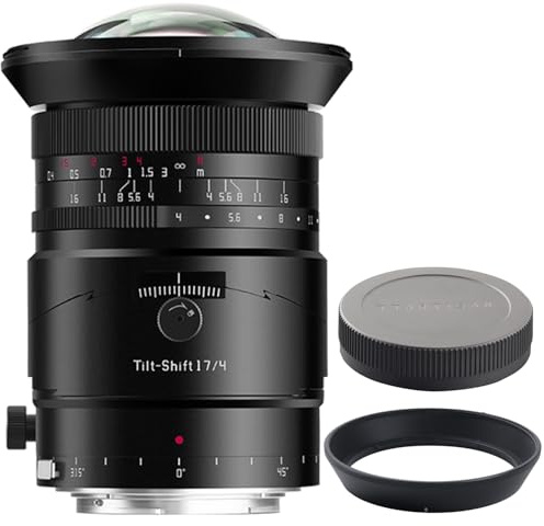 TTartisan 17mm F4 Manual Full Frame 104 Angle Tilt-Shift Ultra Wide Portraits Camera Lens for Nikon-Z Mount Z5、Z6、Z7、Z6II、Z6III、Z7II、Z9、Z8、ZF