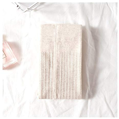 Cunluna Autumn Winter Warm Pantyhose Tights High Elastic Waist Cashmere Thick Stocking Tights Female Cream White Camel Striped Pantyhose (Color : Cream, Size : One Size)