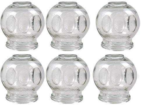6er SET Schröpfgläser ø 9 cm Höhe 10 cm Schröpfen aus Glas (Feuerschröpfen) Vakuum Massage/Glass Cupping Dia 9 cm/Банки медицинские