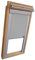 Verdunkelungsrollo Rollo für VELUX Dachfenster TYP GGL/GPL/GHL - 102 - Farbe grau - mit Aluminium Seitenschienen - KLICK Montage
