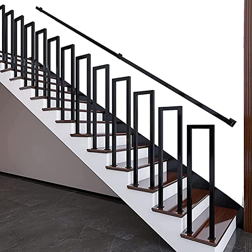 U-förmige Handläufe, Schmiedeeisen Treppengeländer, Rutschfestes Geländer Für Dachbodentreppen, Für Villen, Außenbereiche, Garagentreppen Mit Absturzsicherung Geländ(Size:H:45cm/1.5 ft)