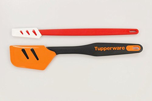 TUPPERWARE Griffbereit Top-Schaber groß orange-schwarz+ klein weiß-rot