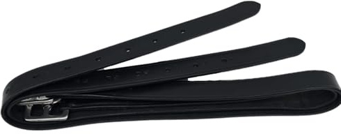 Kinder Steigbügelriemen Little Liz mit oder Ohne Strass Glitzer Leder Riemen für Steigbügel SCHMAL Kids 100 110 120 cm Tysons 1 Paar = 2 Stück (Ohne Glitzer, 120 cm)