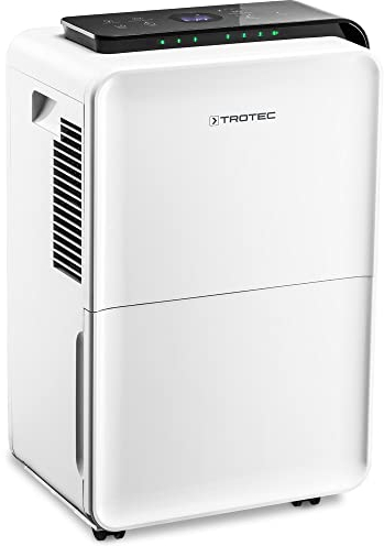 TROTEC Luftentfeuchter elektrisch TTK 99 HEPA – Leistung 31 L/Tag – Fläche 90 m² / 230 m³ – 2in1 Luftreiniger mit HEPA Filter