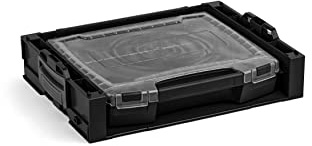 i-BOXX Rack aktiv mit i-BOXX 72 schwarz | Werkzeugkoffer stapelbar L-BOXX | Werkzeugaufbewahrung System Regal | Ideal für i-BOXX 72 & LS-Schublade 72