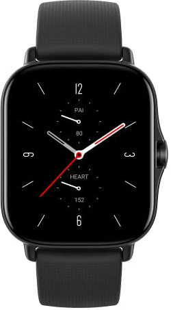 Amazfit Reloj Inteligente GTS 2 con frecuencia cardíaca, Monitor SpO2, Llamada Bluetooth, Alexa Integrado, más de 90 Modos Deportivos, Almacenamiento y Control de música de 3 GB, Color Negro