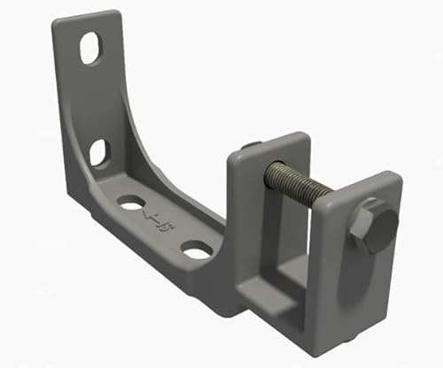 Leudus LUP059, 35mm, Stahl, grau, 1-Stück, Markisen Decken- und Wandhalterung mit Befestigung, Markisen Kombihalterung