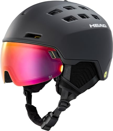 HEAD Skidhjälm radar 5K MIPS svart M/L (56–59 cm) alpinski hjälm med visir 2023