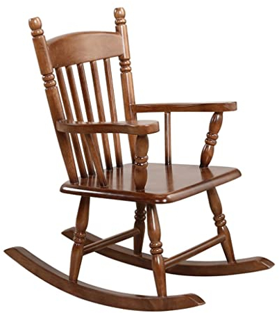 WAEYZ Schaukelstuhl Massivholz, Familie Patio Schaukelstuhl, Eiche Outdoor Porch Rocker Chair, für Garten, Hinterhof & Balkon (Size : 67 * 40 * 75cm)
