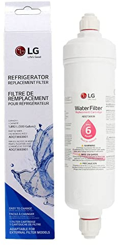 LG Replacement Water Filter for Refrigerators, Model ADQ73693901