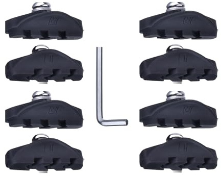 V Typ Fahrrad Bremsbeläge, Fahrrad V Bremsblock Set, Praktische Hochleistungs 50 Mm Bremssattel Bremsbeläge, 4 Paar
