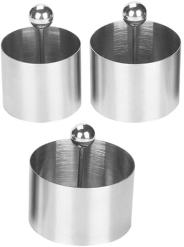HOLIDYOYO 1set Stampini Rotondi Acciaio Inossidabile per Creazioni Culinarie Utensili Multifunzionali per Piatto Freddo Perfetti per Insalate Dessert e Pastry Cucina