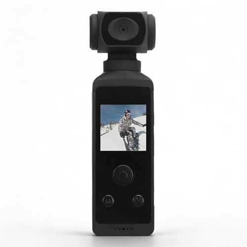 Cam, 4K HD Action Cam, 270° Rotatable Anti-Shake, 30m 98ft Underwater Camera with WiFi Mic, Portable Camcorder for Outdoor Diving
