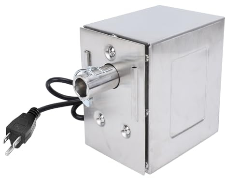 Fockety Moteur de Rôtissoire de Gril, Moteur de Broche de Rôtissoire électrique en Acier Inoxydable de 45 W, Moteur de Rôtissoire de Barbecue pour Rôtissoire de Poulet de Chèvre de