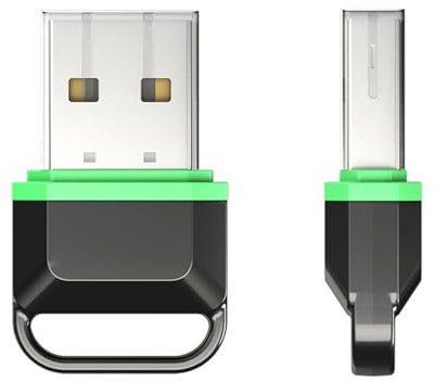 Adattatore Bluetooth USB per PC, Ricevitore Dongle Bluetooth 5.3 con Trasmissione a 50 Mbps, Ricevitore e Trasmettitore Bluetooth per Cuffie, Altoparlante, Mouse, Tastiera