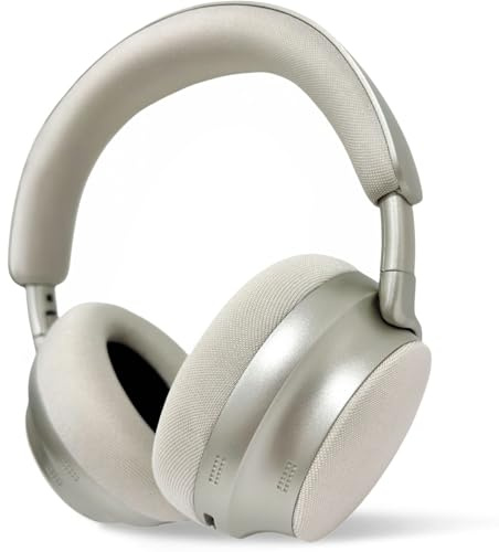 Next Destination Premium Bluetooth Wireless Kopfhörer Diadema (Over-Ear), Noise Cancelling, Kabellos mit 40h Akku, Bass Boost, Leichter & komfortabler Headset, für iPhone/Android ND09 Champagne