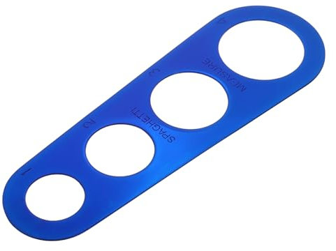 COLLBATH Elemento Esencial Para Cocinar: Regla De Acero Inoxidable Para Porciones De Pasta Que Facilita La Medición