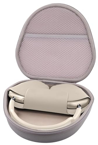 Khanka Etui für Apple AirPods Max 2/AirPods Max Over-Ear-Kopfhörer,Grau | Für Apple AirPods Max 2/AirPods Max Over-Ear-Kopfhörer;Hartschalenetui zur Aufbewahrung,Grau,Nur Etui