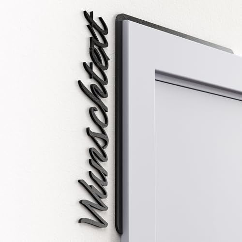 Modernes Tür Rahmen Schild Wunschtext | Selbstklebend | Wanddeko für Firmen und Arbeitsräume