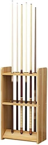 JvFbjLF Golf-Queue-Halter aus Holz, moderner, robuster Eck-Billard-Queue-Halter, freistehender Billard-Queue-Organizer/Halter