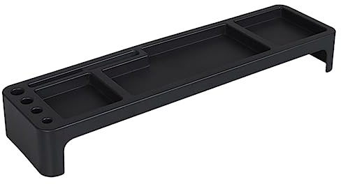 EXCEART Estante para Multifuncional de Soporte de Escritorio Negro Organizador de Básicos para Hogar