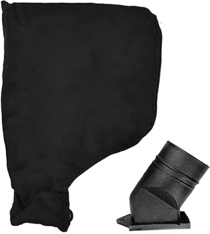 Sac à poussière pour scie d'angle – Sacs de collecte de poussière noirs modèle 255 | Daa Lot de 4 avec fermeture éclair et support réglable – Remplacement pour scies à ruban, accessoires anti-poussièr