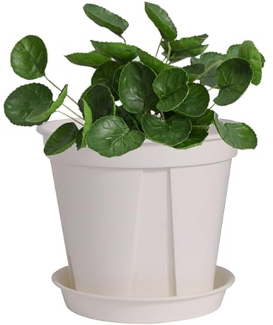 Mimoqk Pots de pépinière – Récipient de rempotage de 10 litres – Conteneurs de plantes avec trous de drainage | pour serre, balcon, terrasse, cactus, légumes, orchidée