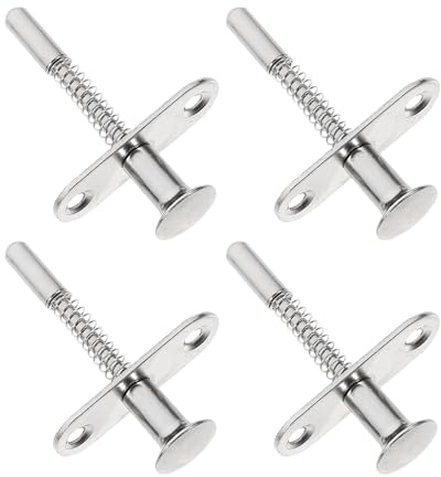 UKCOCO Pestillo de Resorte para Cuna de Ñiño Acero Inoxidable M5*65 10 Piezas Herrajes de Fijación para Muebles Accesorios Prácticos para Puertas y Jaulas