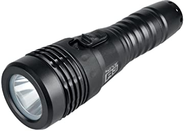 SEAC Sub Torcia R3 FX, Torcia per Pesca Subacquea, in Alluminio, LED Singolo 400 Lumen, Ricaricabile con Cavo Micro USB Unisex Adulto, Nero, 255 g