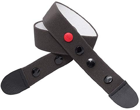 Clipho Woman Gürtel elastisch Damengürtel ohne Schnalle (36-40, dunkelgrau)