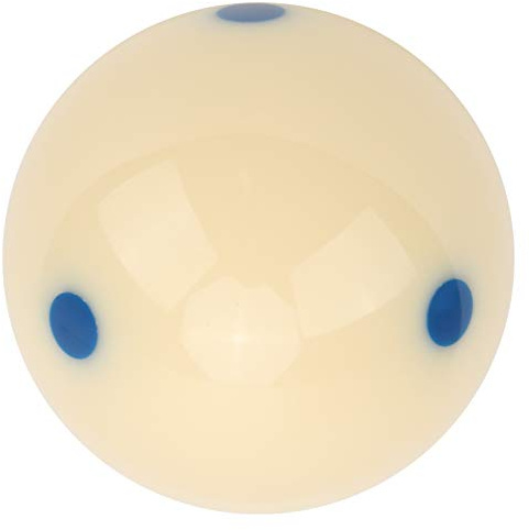 Alomejor Dot-Spot-Queueball Billard-Übungs-Trainings-Queueball Wählen Sie Rot oder Blau, um Ihre Billard-Übungsfähigkeiten zu Verbessern