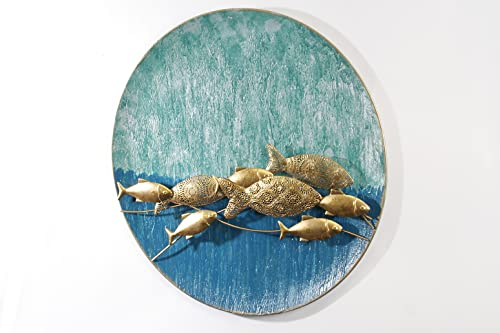Wackadoo Metall Wanddekoration Südsee in 3D-Optik Wanddeko Wohnzimmer, 3d Metallbilder, Wohnzimmer Wanddeko, Wanddeko metall